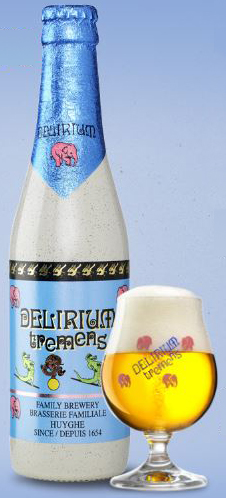 Delirium Tremens beer from Belgium’s Brouwerij Huyghe